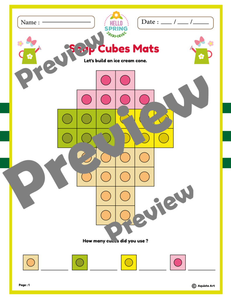 Spring Snap Cubes Mats