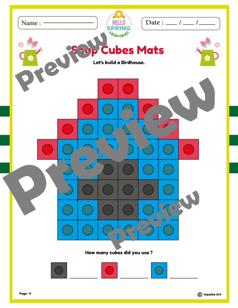 Spring Snap Cubes Mats
