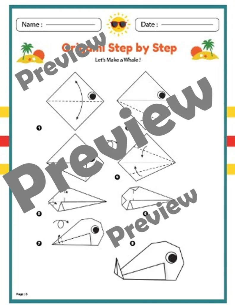 Summer Origami Intsructions