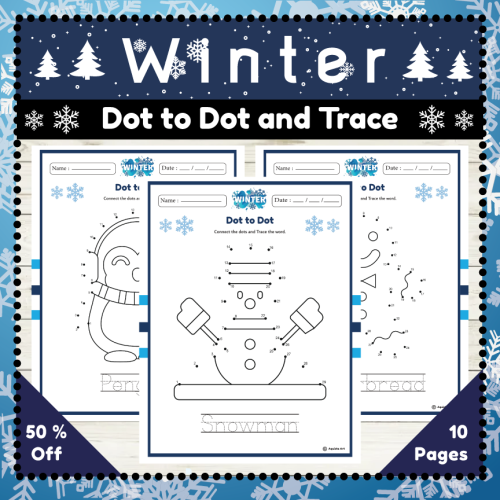 Thumbnail Winter Themed Dot to Dot